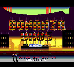 Bonanza Bros Title Screen
